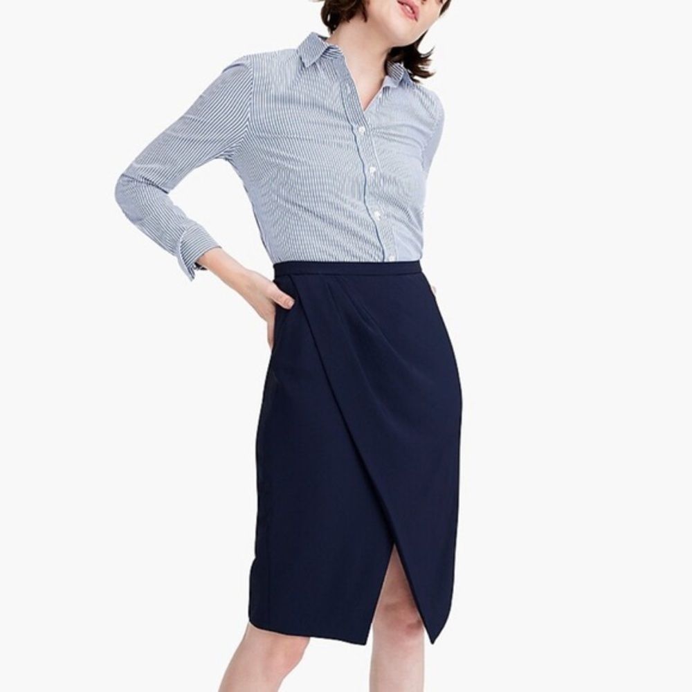NWT JCrew 365 Asymmetrical Pencil skirt